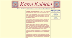 Desktop Screenshot of karenkubicko.com